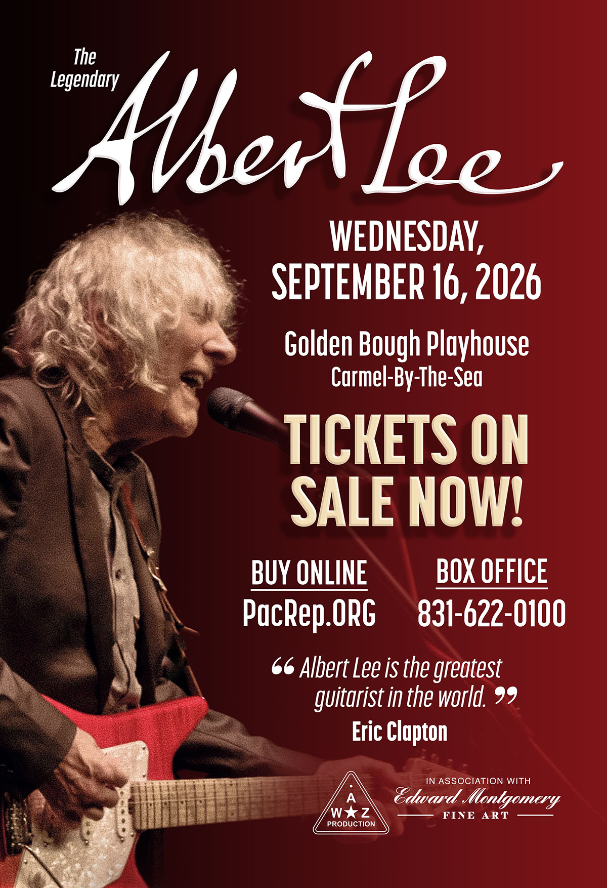 Albert Lee Poster for Golden Bough Theater, Carmel-by-the-Sea