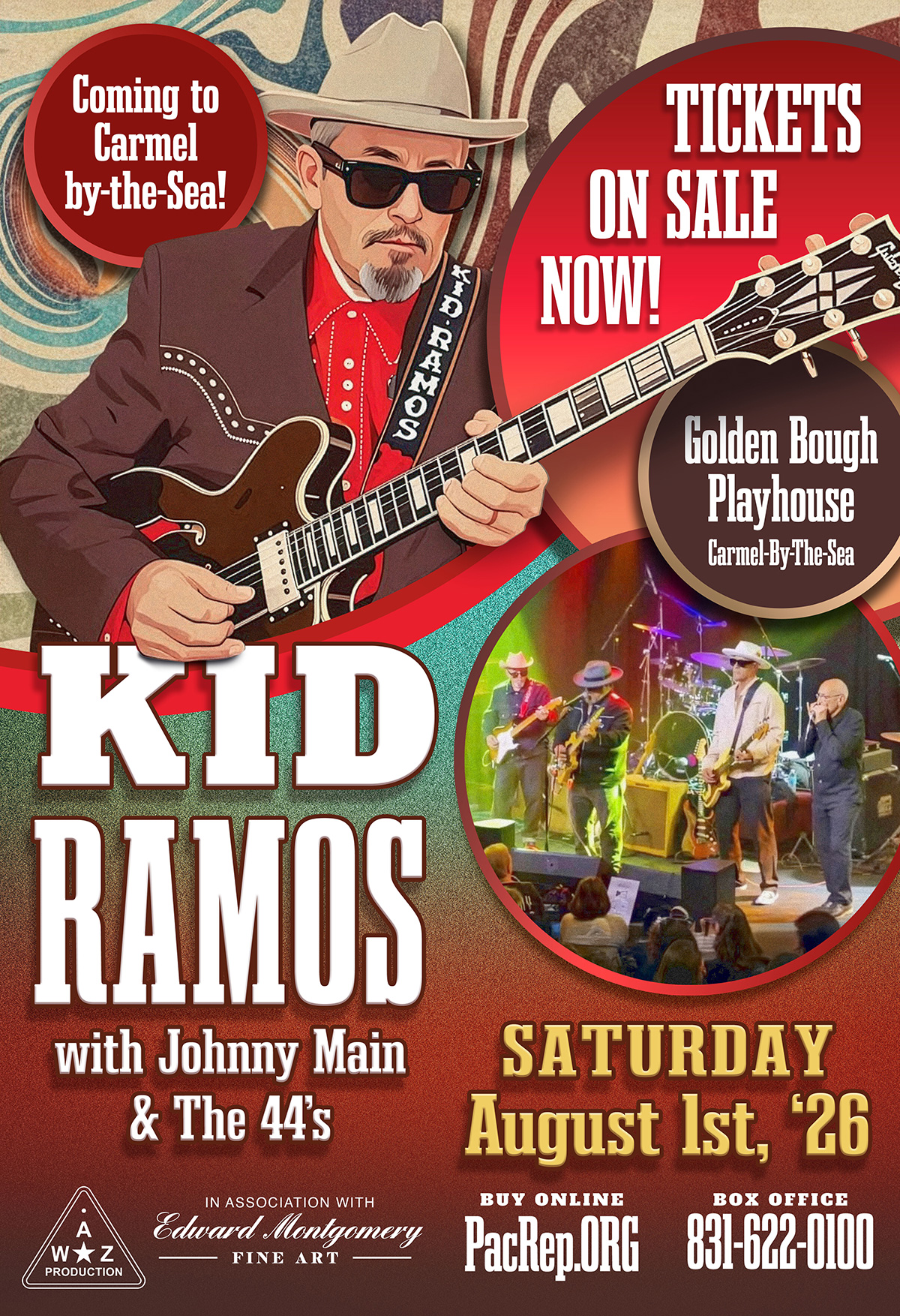 Kid Ramos Poster for Golden Bough Theater, Carmel-by-the-Sea