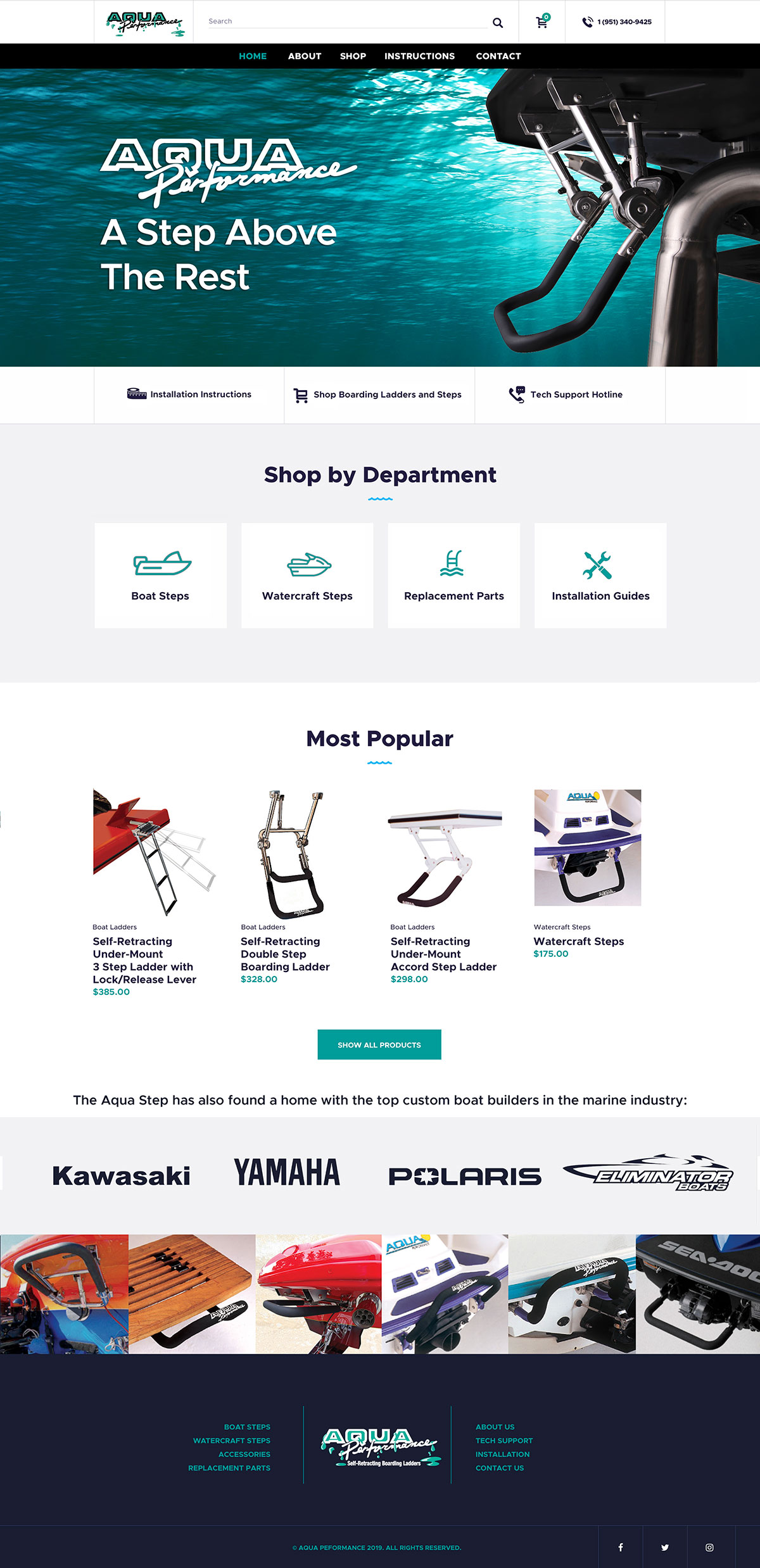 Aqua Web Layout 2019